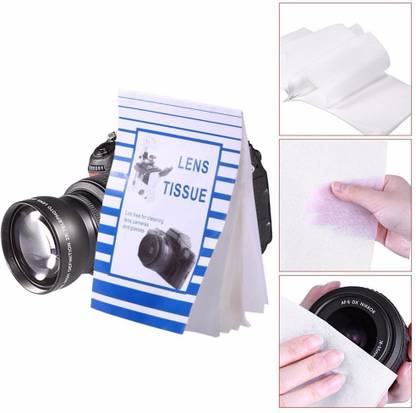 Sigaram Lens Cleaning Paper - 50 Single Sheets - For Lenses, Camera, Camcorders, Telescopes, Eyepieces, Binoculars, Microscopes, Filters and other optics.  Lens Cleaner