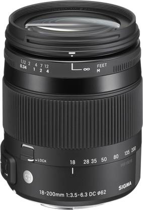 SIGMA 18 - 200 mm f/3.5 - 6.3 DC Macro OS HSM Contemporary  for Canon Cameras Macro Zoom  Lens