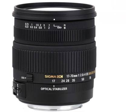 SIGMA 17 - 70 mm F2.8-4 DC Macro OS HSM for Canon Digital SLR Standard Zoom  Lens