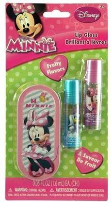 DISNEY Minnie Mouse Bowtique Lip Balm Set with Mini Tin Carrying Case Fruity