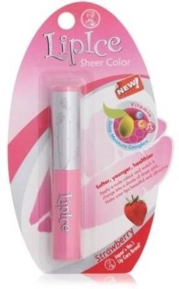 Lipice Color Micro Shine with UV Shield Lip Balm Strawberry Natural