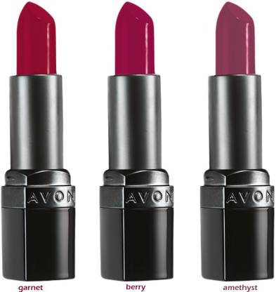 AVON Ultra Color Matte Lipstick (set of 3 of 3.8 g each) - garnet/ berry/ amethyst
