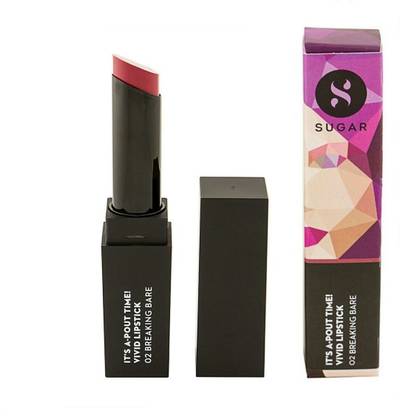 SUGAR It's A-Pout Time ! Vivid Lipstick (02 Breaking Bare)