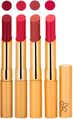 RYTHMX Creamy Matte Long Lasing Premium Lipstick Raddish Maroon, Pink, Nude, And Magenta Lip Colors)