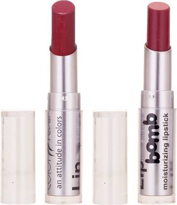 Color Fever Creamy Matte Limited Offer77160011Maroon,Purple Lipstick Set