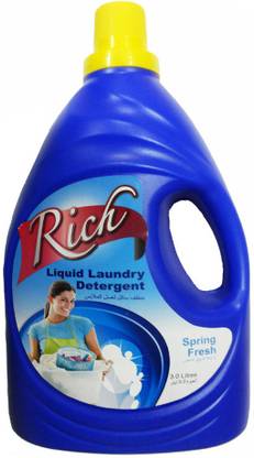 Rich Laundry Wash Spring Fresh Liquid Detergent