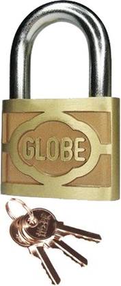 globe 2 Inch With 3 Keys Padlock