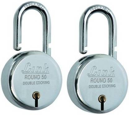 Link Locks New Round 50mm Packof2 Padlock