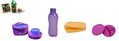 TUPPERWARE Classic 7 Containers Plastic Office Lunch Box