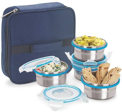 Steel Lock TIFFIN 1241 4 Containers Lunch Box
