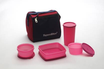 Signoraware 513 4 Containers Plastic Office Lunch Box
