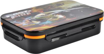 RISHABH Crunch-DLX-Black 2 Containers Lunch Box