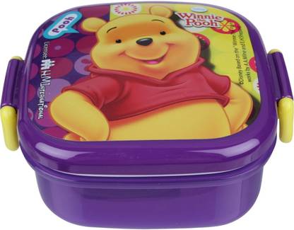 DISNEY Winnie the Pooh - Purple Small Square 1 Containers Lunch Box