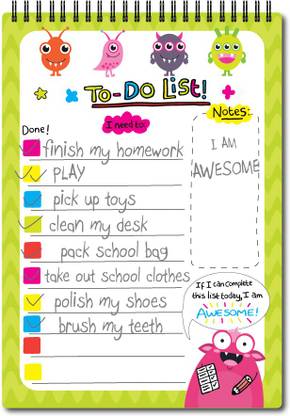 A6 Kids Monster Planner A6 Planner Ruled 75 Pages
