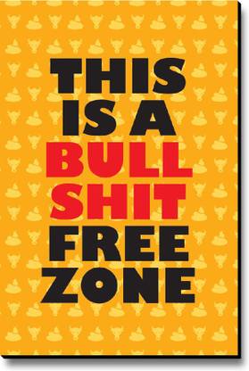 Seven Rays This Is A Bullshit Free Zone Fridge Magnet Pack of 1