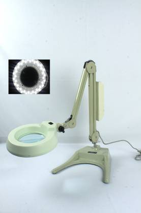 LENSEL FLEXIBLE ARM ILLUMINATED MAGNIFIER SEMI DELUXE MODEL (LED) INCLUDING MOVABLE HEAVY BASE WITH INCREASED MAGNIFICATION ATTACHMENT 4X DESK TOP ILLUMINATED INSPECTION MAGNIFIER