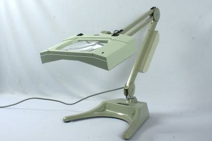 LENSEL FLEXIBLE ARM ILLUMINATED MAGNIFIER DELUXE MODEL INCLUDING MOVABLE HEAVY BASE WITH INCREASED MAGNIFICATION ATTACHMENT 4X DESK TOP ILLUMINATED INSPECTION MAGNIFIER