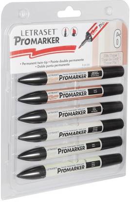 LETRASET ProMarker Dual Tip Nib Sketch Pens  with Washable Ink