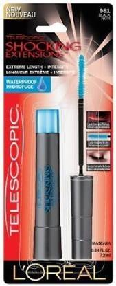 L'Oréal Paris Telescopic Shocking Extensions Waterproof Mascara Black Pack Of ) 7.2 ml