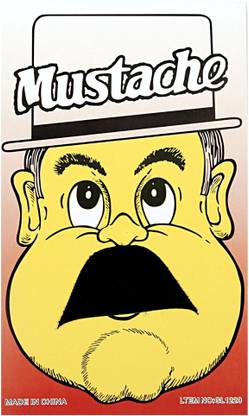 FUNCART Single Stick On Moustache Design 8 Party Mask