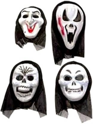 Mohini Creations HALLOWEEN SCARY MASKS COMBO OF 4 PCS NO.02 Party Mask