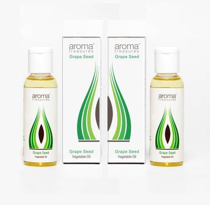 AROMA TREASURES Grape Seed Oil 50ml (Pack Of 2)
