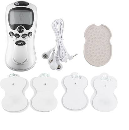 Shrih SH-0437 Premium Multi Function Digital Machine 4 Pads Meridian Therapy For Full Body with blue light display Massager