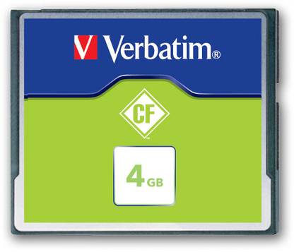 Verbatim C F Card 4GB (133X Speed) 4 GB Compact Flash 6.5 MB/s  Memory Card Compatible with Camera, Mobile