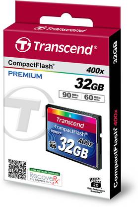 Transcend Compact Flash 32 GB 400X 32 GB Compact Flash  Memory Card Compatible with Camera