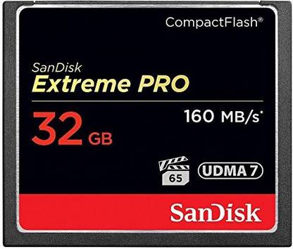 SanDisk SDCFXPS-032G-X46 Extreme PRO 32 GB Compact Flash Class 10 160 MB/s  Memory Card Compatible with Camera