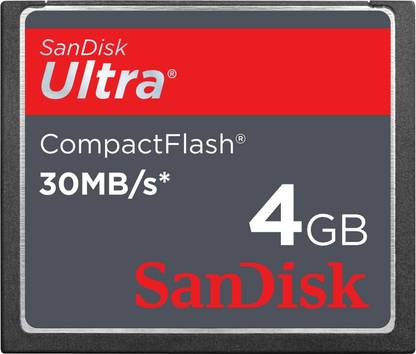 SanDisk Ultra CF 4 GB Ultra 4 GB Compact Flash 30 MB/s  Memory Card Compatible with Camera, Mobile