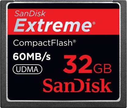 SanDisk Extreme CF 32 GB Extreme 32 GB Compact Flash 60 MB/s  Memory Card Compatible with Camera, Mobile