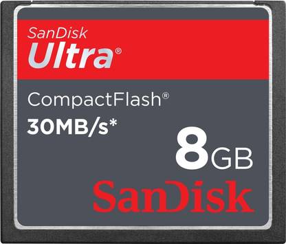 SanDisk Ultra CF 8 GB (30 MB/s) Ultra 8 GB Compact Flash 30 MB/s  Memory Card Compatible with Camera, Mobile