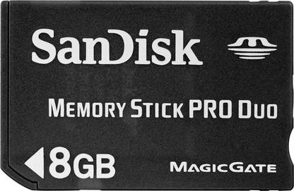 SanDisk MS Pro Duo 8GB Pro Duo 8 GB Memory Stick Pro Duo Card  Memory Card Compatible with Camera, Mobile