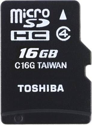 TOSHIBA 16 GB MicroSDHC 16 GB MicroSD Card Class 4 15 MB/s  Memory Card Compatible with Mobile