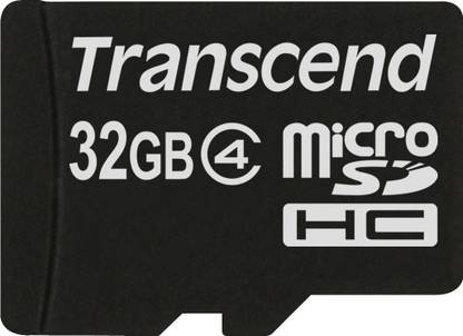 Transcend MicroSD 32GB Class 4 32 GB MicroSD Card Class 4  Memory Card Compatible with Mobile