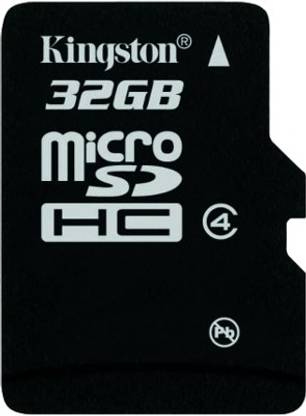 KINGSTON SDC4/32GBSPIN 32 GB MicroSD Card Class 4 4 MB/s  Memory Card Compatible with Mobile