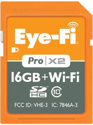 Eye-Fi EYE-FI-16PCX Pro 16 GB MicroSD Card Class 10  Memory Card Compatible with Camera