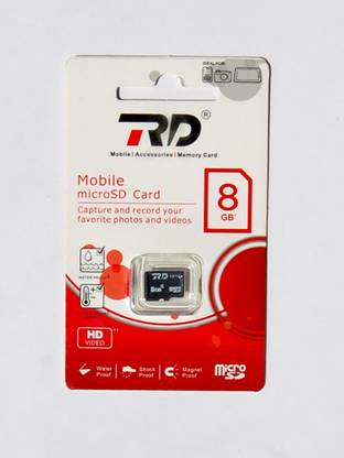 RD MicroSDHC 8GB 8 GB MicroSD Card Class 6  Memory Card Compatible with Mobile