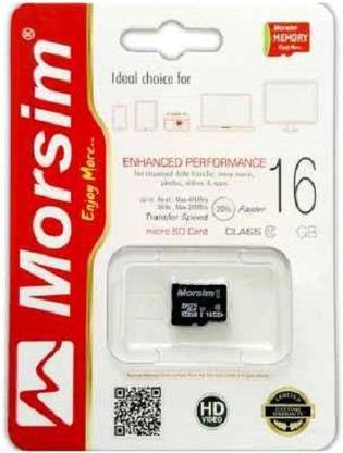 Sprik Sprik Morsim 16 GB Mimory Morsim 16 GB MicroSD Card Class 10 48 MB/s  Memory Card Compatible with Gaming Console, Tablet, Mobile