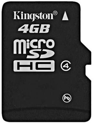 KINGSTON MicroSD 4 GB Class 4 4 GB MicroSD Card Class 4 4 MB/s  Memory Card Compatible with Mobile