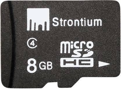 Strontium 8GB MicroSD Memory Card (Class 4) 8 GB MicroSD Card Class 4  Memory Card Compatible with Mobile