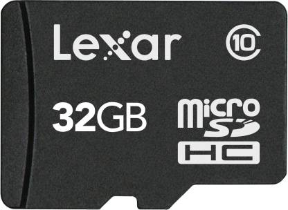 Lexar High Speed Class 10 32 GB MicroSDHC Class 10  Memory Card