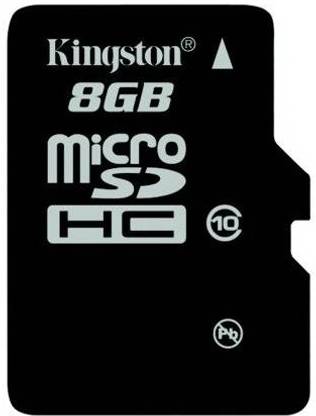 KINGSTON 8 GB MicroSDHC Class 10  Memory Card