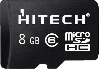 Hi Tech MicroSDHC 8GB 8 GB MicroSDHC Class 6  Memory Card Compatible with Mobile