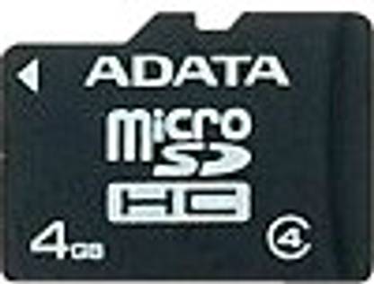 ADATA 4 GB Class 4 4 GB MicroSD Card Class 4 14 MB/s  Memory Card Compatible with Mobile