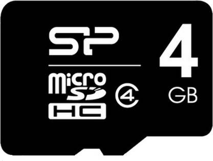 Silicon Power 4 GB MicroSDHC 4 GB MicroSD Card Class 4  Memory Card Compatible with Mobile
