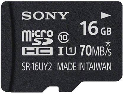 SONY 16 GB MicroSDHC Class 10 70 MB/s  Memory Card