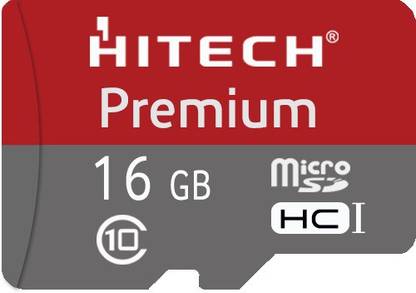 Hi Tech PremMicroSDHC 16 GB MicroSDHC Class 10  Memory Card Compatible with Mobile, Tablet
