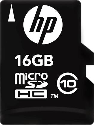HP 16 GB Class 10 MicroSD Card 16 GB MicroSDHC Class 10 95 MB/s  Memory Card Compatible with Mobile
